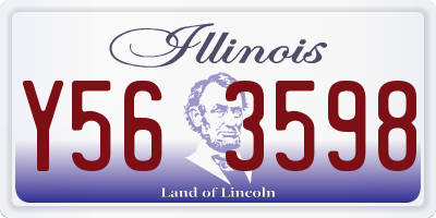 IL license plate Y563598