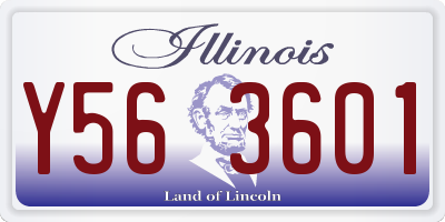 IL license plate Y563601