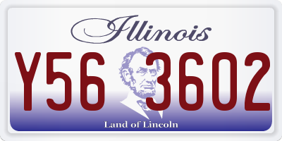 IL license plate Y563602