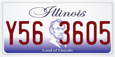 IL license plate Y563605