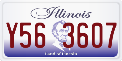 IL license plate Y563607