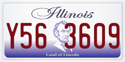 IL license plate Y563609