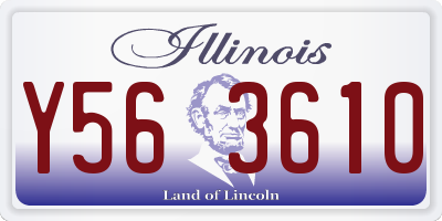 IL license plate Y563610