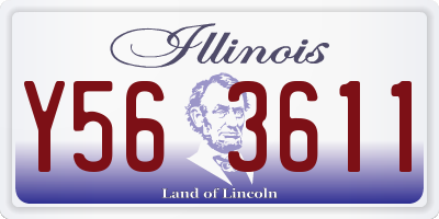 IL license plate Y563611