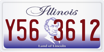 IL license plate Y563612