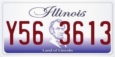 IL license plate Y563613