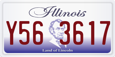 IL license plate Y563617