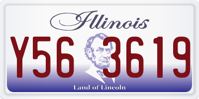 IL license plate Y563619