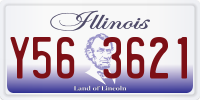IL license plate Y563621