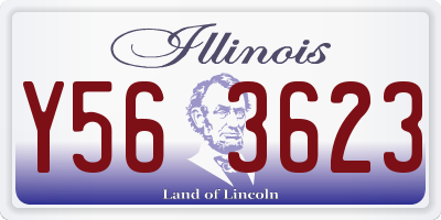 IL license plate Y563623