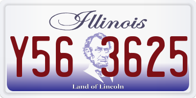 IL license plate Y563625