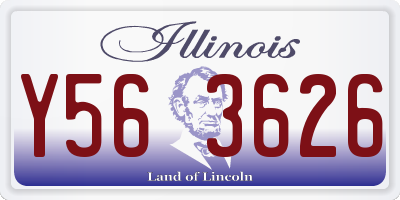 IL license plate Y563626