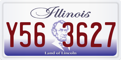 IL license plate Y563627