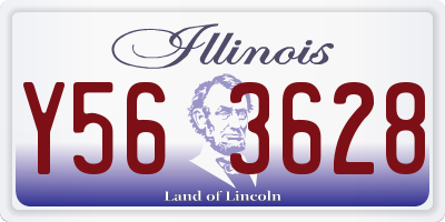 IL license plate Y563628