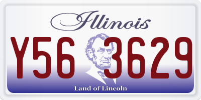IL license plate Y563629