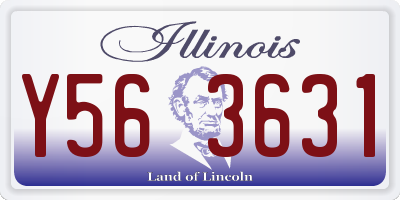 IL license plate Y563631