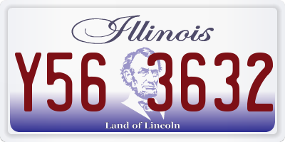 IL license plate Y563632