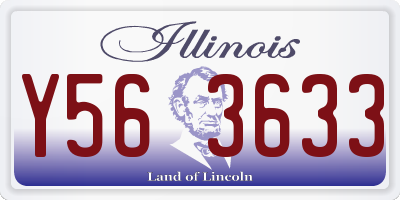 IL license plate Y563633