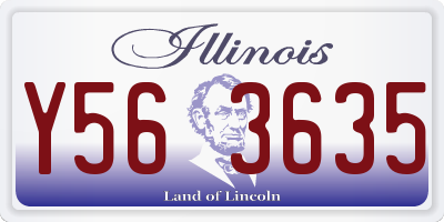IL license plate Y563635