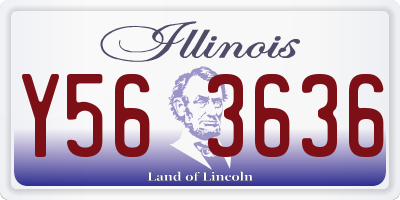 IL license plate Y563636