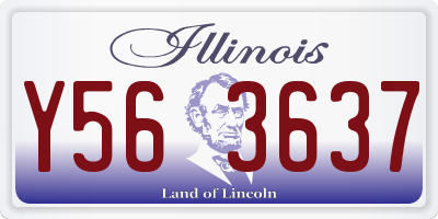 IL license plate Y563637
