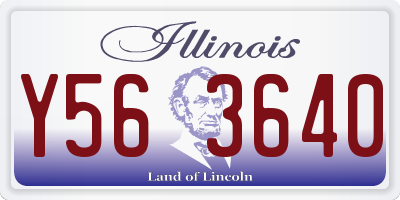 IL license plate Y563640