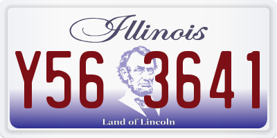 IL license plate Y563641