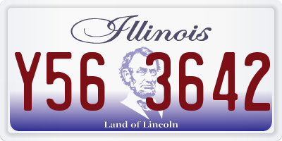 IL license plate Y563642