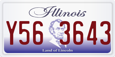 IL license plate Y563643