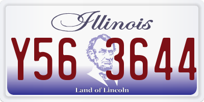 IL license plate Y563644