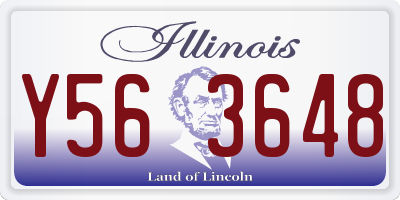 IL license plate Y563648