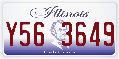 IL license plate Y563649