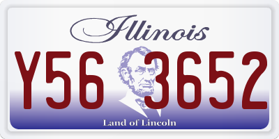 IL license plate Y563652