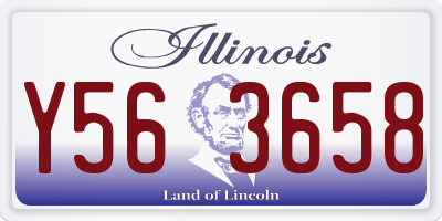 IL license plate Y563658