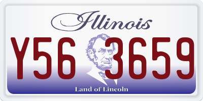 IL license plate Y563659