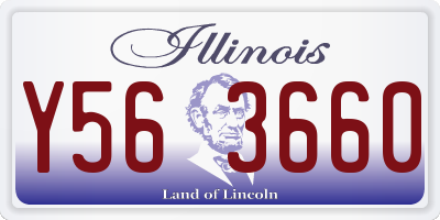 IL license plate Y563660