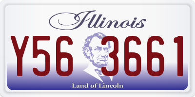IL license plate Y563661