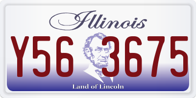 IL license plate Y563675
