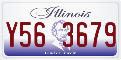 IL license plate Y563679