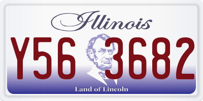 IL license plate Y563682