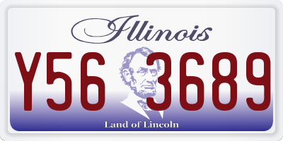 IL license plate Y563689