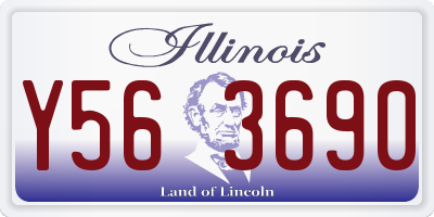 IL license plate Y563690