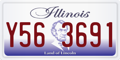 IL license plate Y563691