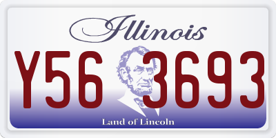 IL license plate Y563693