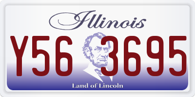 IL license plate Y563695