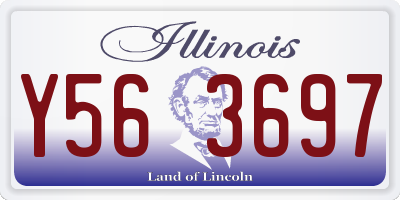 IL license plate Y563697