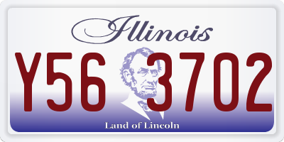 IL license plate Y563702