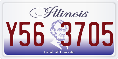 IL license plate Y563705