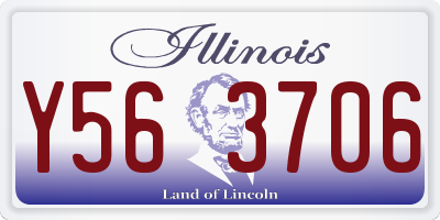 IL license plate Y563706
