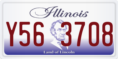 IL license plate Y563708